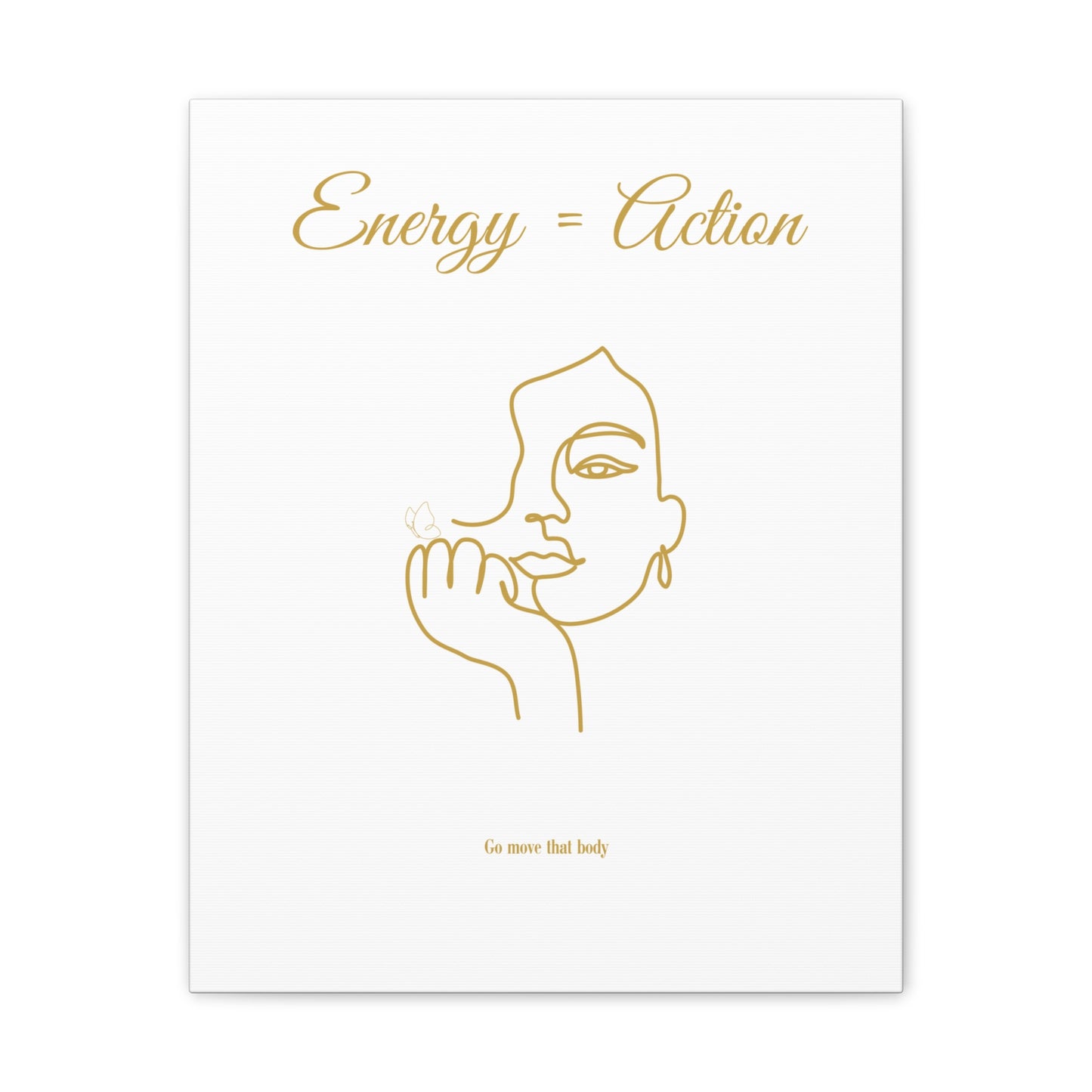 Inspirational Canvas Art - "Energy = Action" Wall Decor