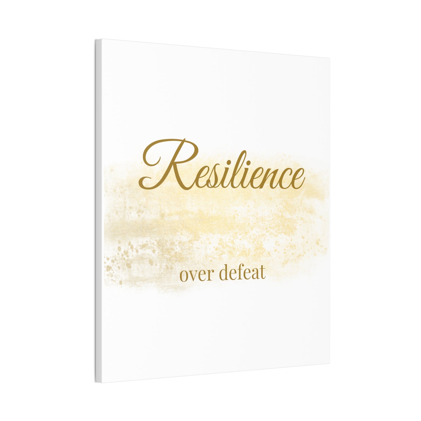 Inspirational Canvas Wall Art - "Resilience Over Defeat" - Motivational Decor