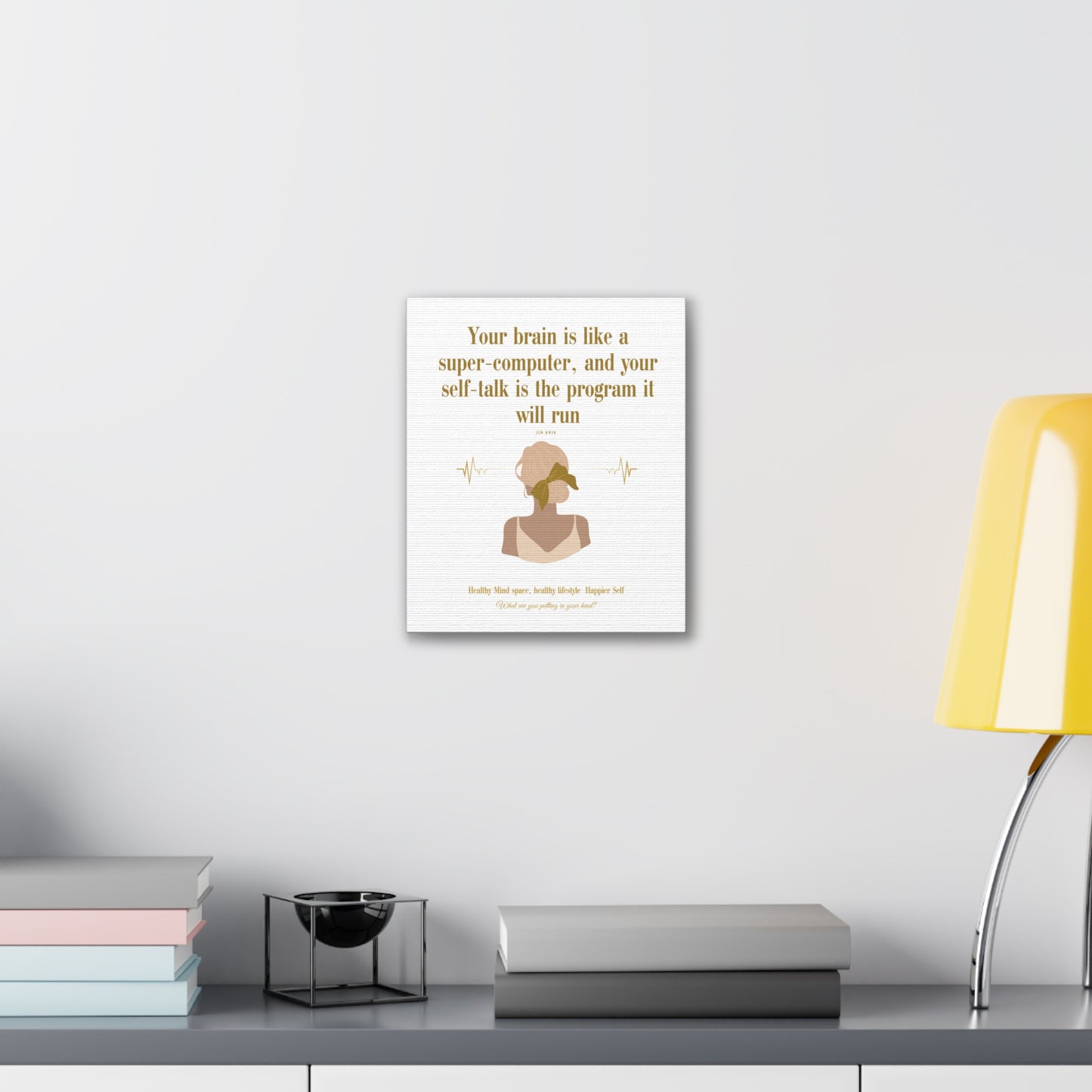 Inspirational Canvas Art: Positive Self-Talk Decor