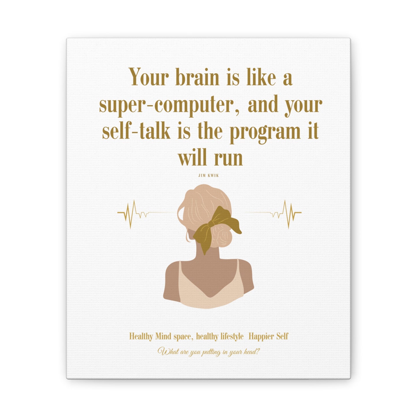 Inspirational Canvas Art: Positive Self-Talk Decor