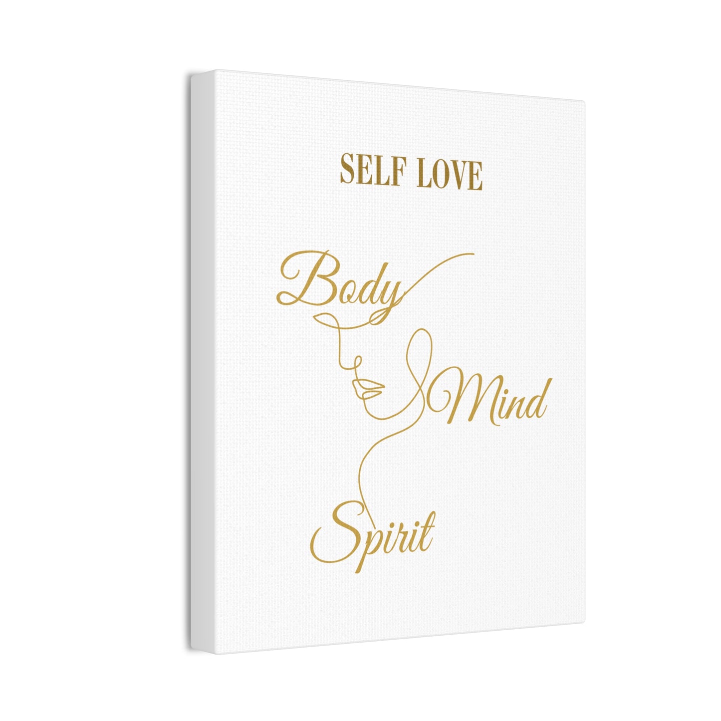 Self Love Canvas Art - Body Mind Spirit Wall Decor