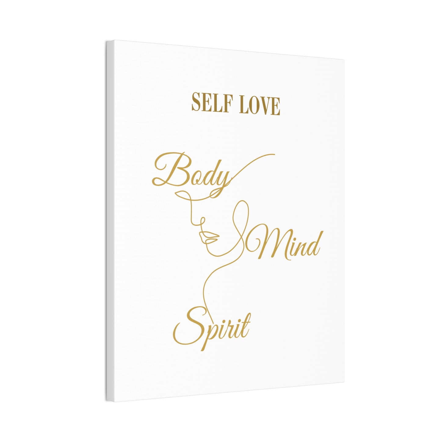 Self Love Canvas Art - Body Mind Spirit Wall Decor