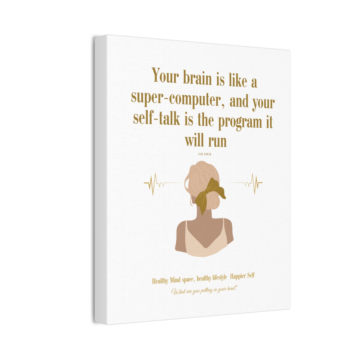 Inspirational Canvas Art: Positive Self-Talk Decor