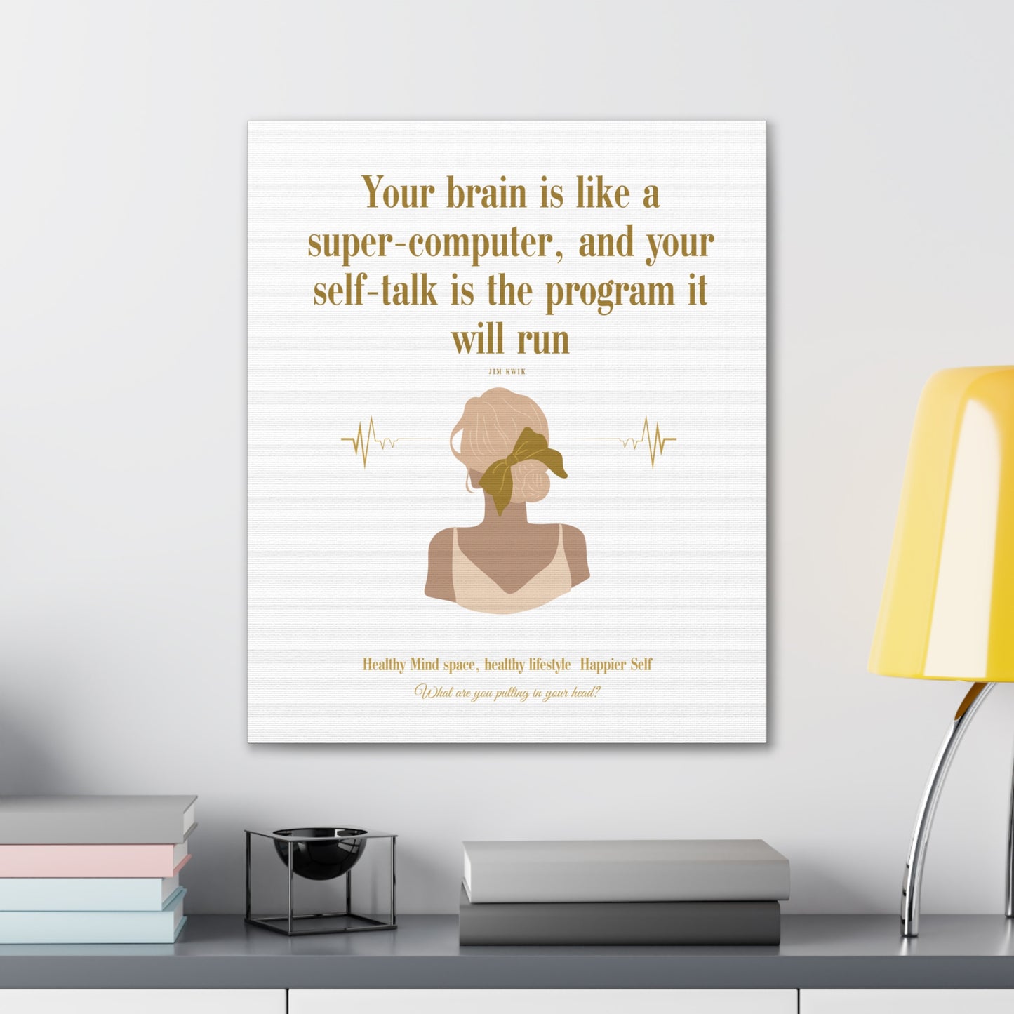 Inspirational Canvas Art: Positive Self-Talk Decor