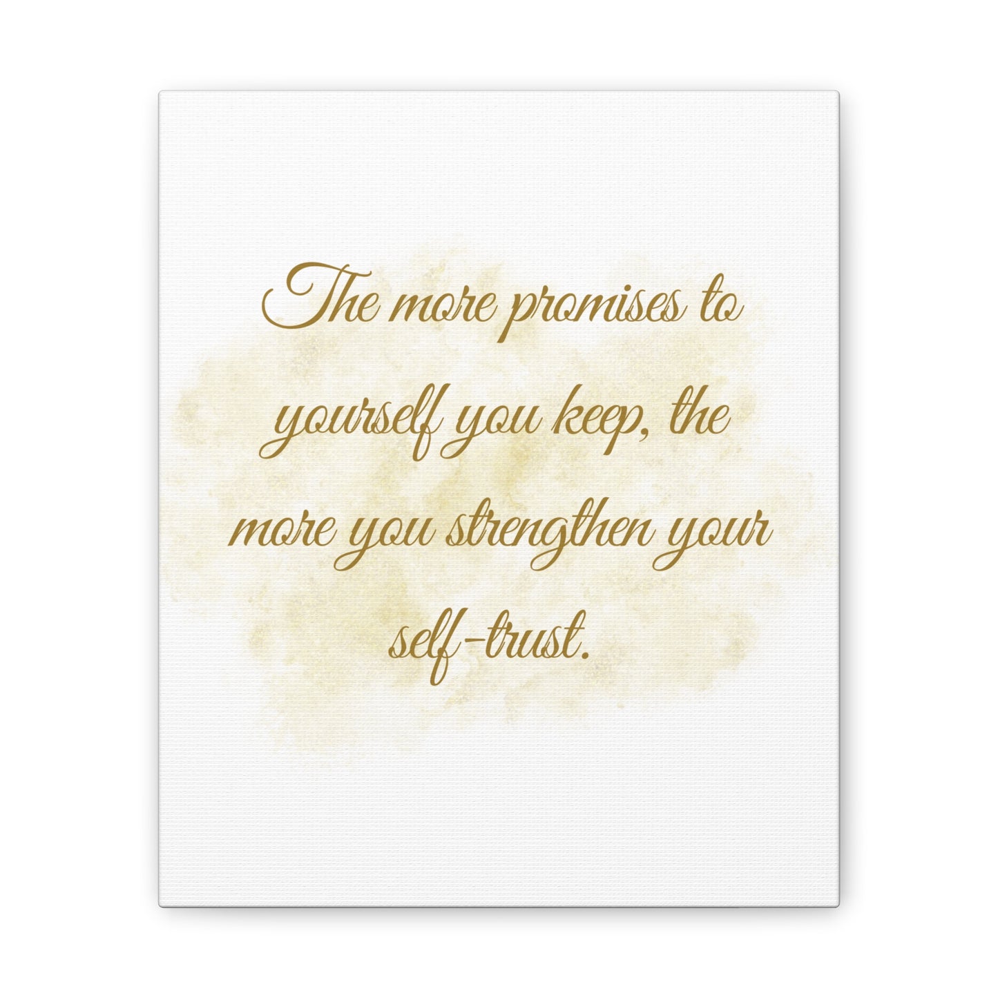 Inspirational Canvas Wall Art – Self-Trust Quote