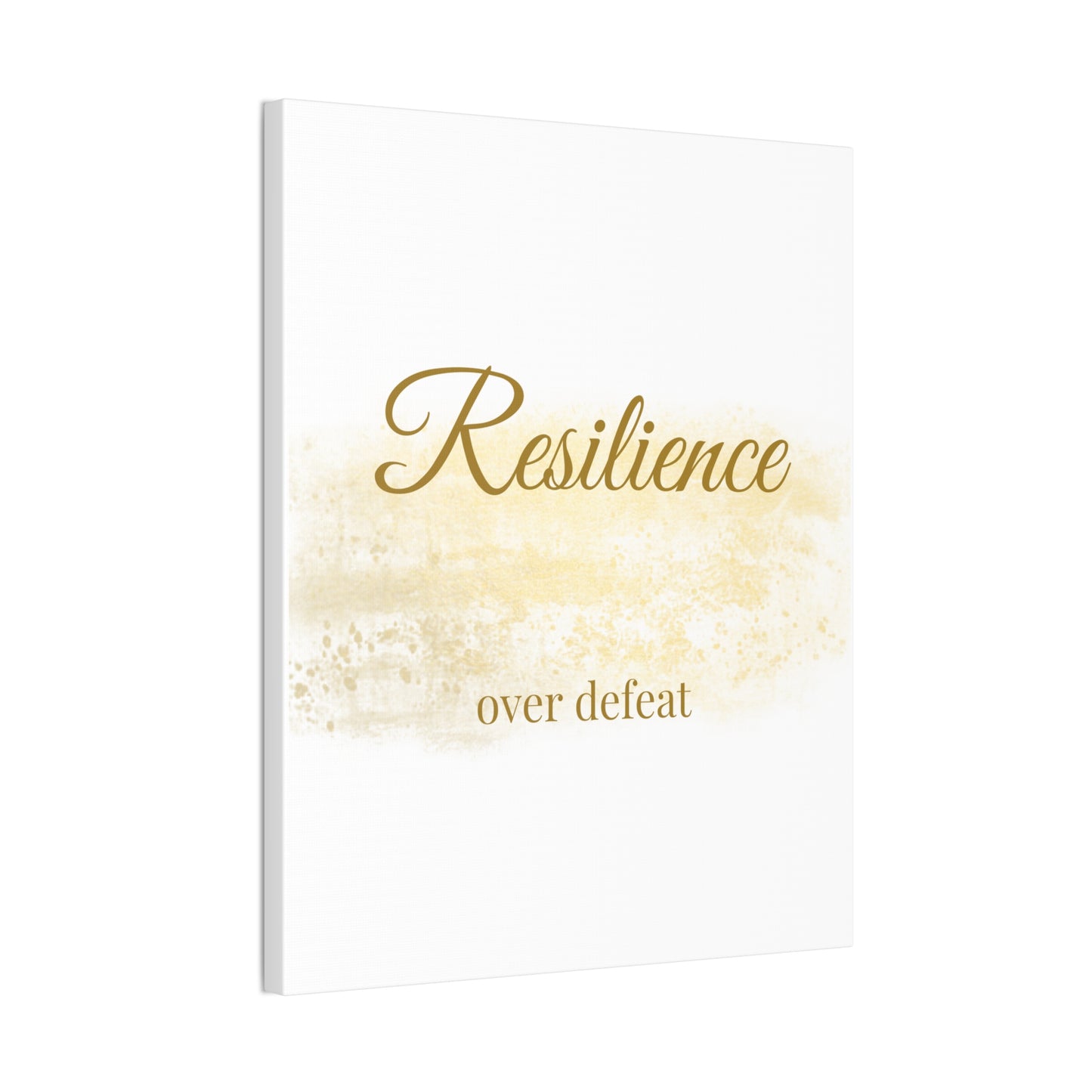 Inspirational Canvas Wall Art - "Resilience Over Defeat" - Motivational Decor