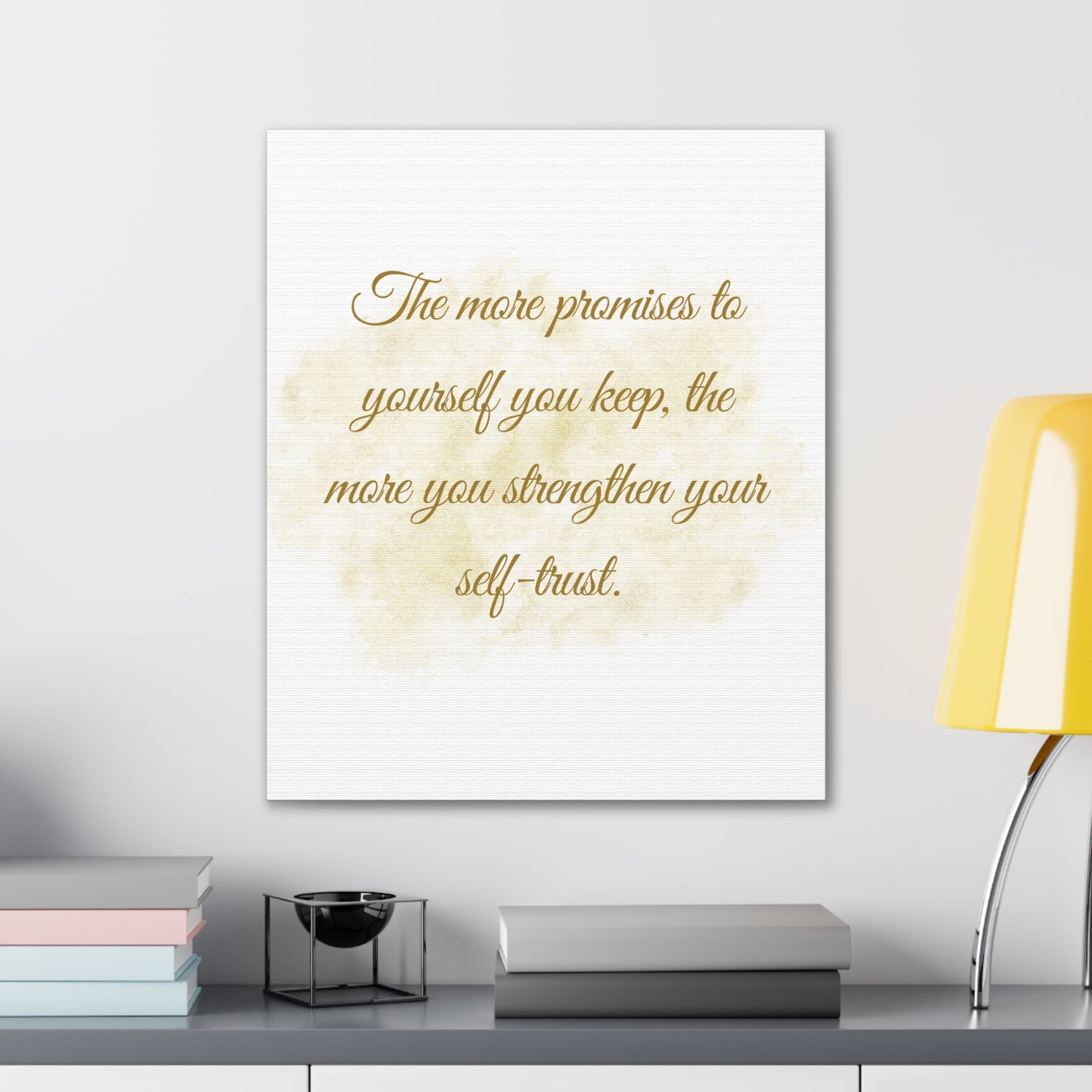 Inspirational Canvas Wall Art – Self-Trust Quote