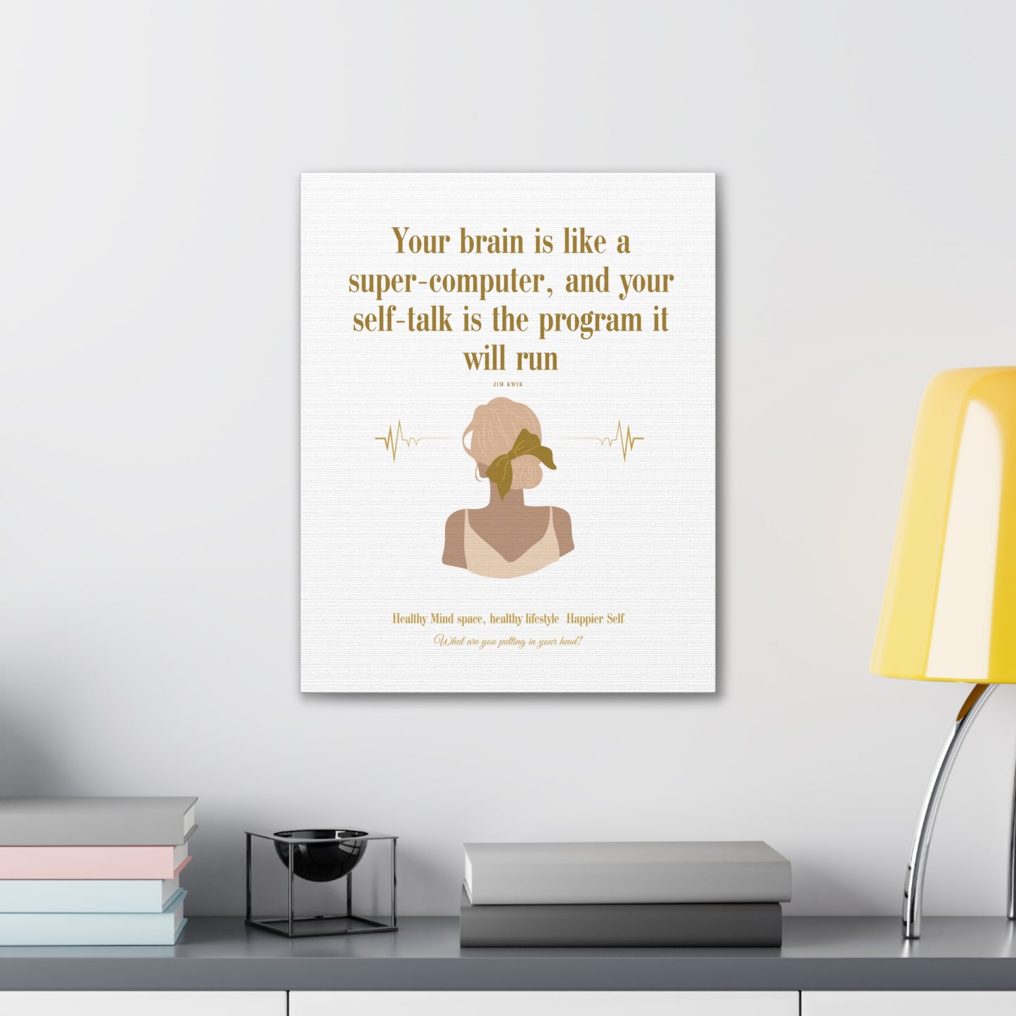 Inspirational Canvas Art: Positive Self-Talk Decor