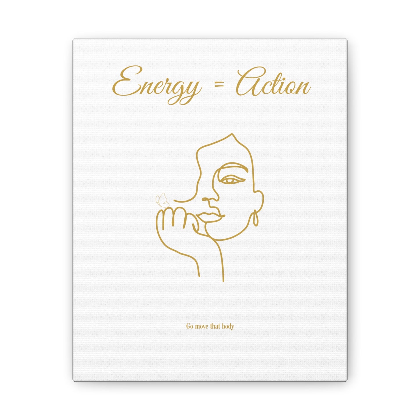 Inspirational Canvas Art - "Energy = Action" Wall Decor