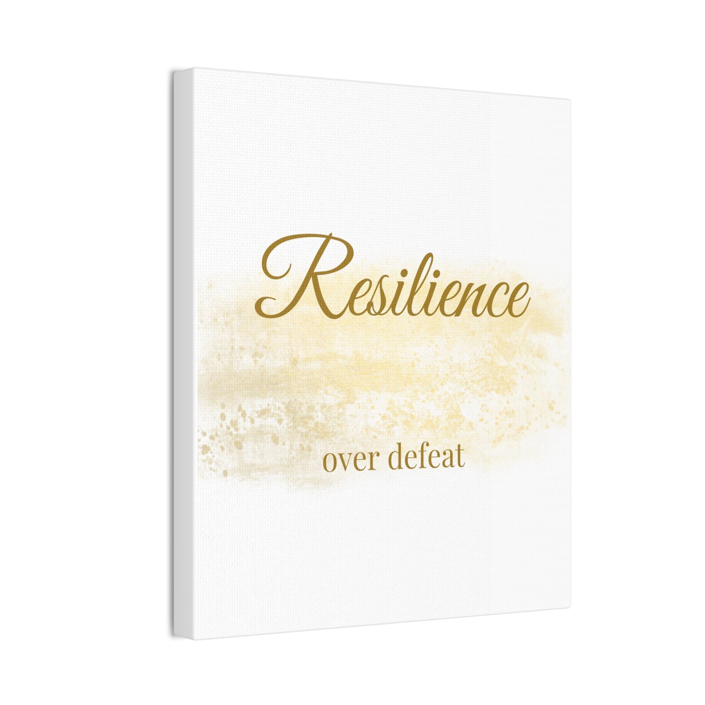 Inspirational Canvas Wall Art - "Resilience Over Defeat" - Motivational Decor