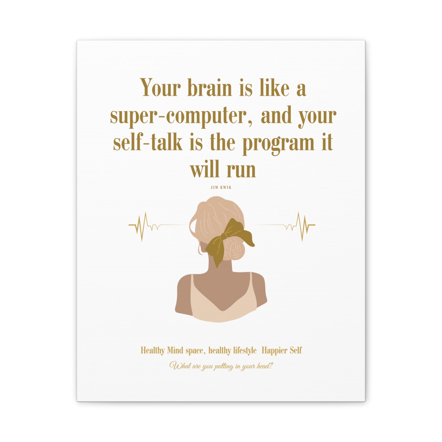 Inspirational Canvas Art: Positive Self-Talk Decor