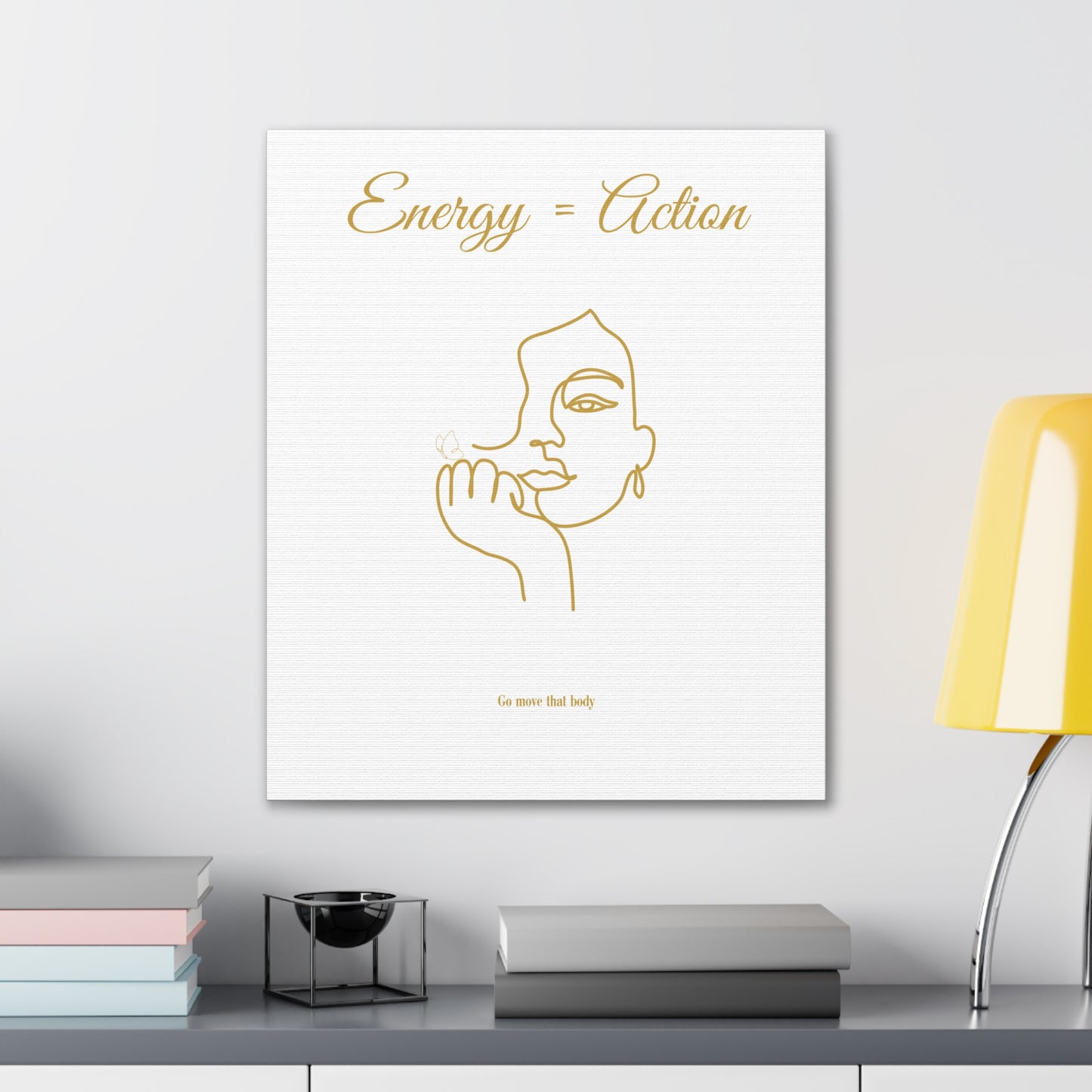 Inspirational Canvas Art - "Energy = Action" Wall Decor