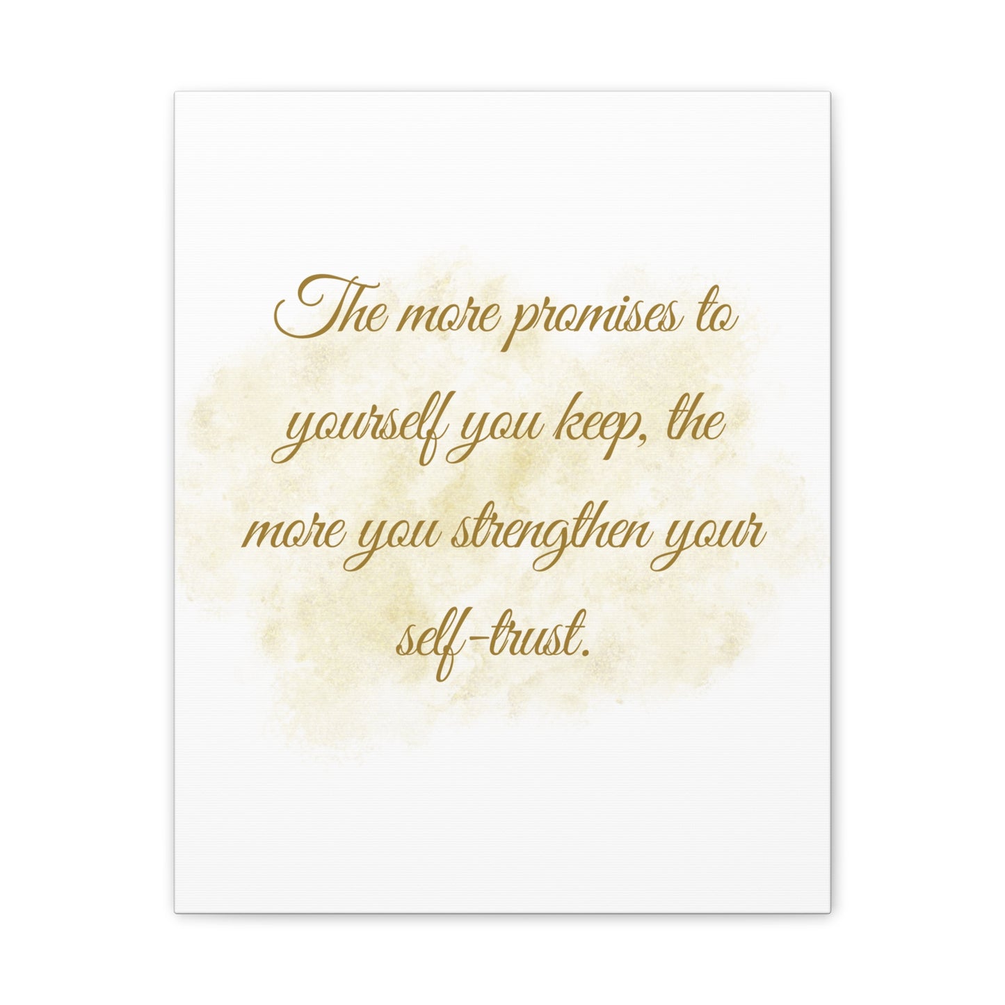 Inspirational Canvas Wall Art – Self-Trust Quote