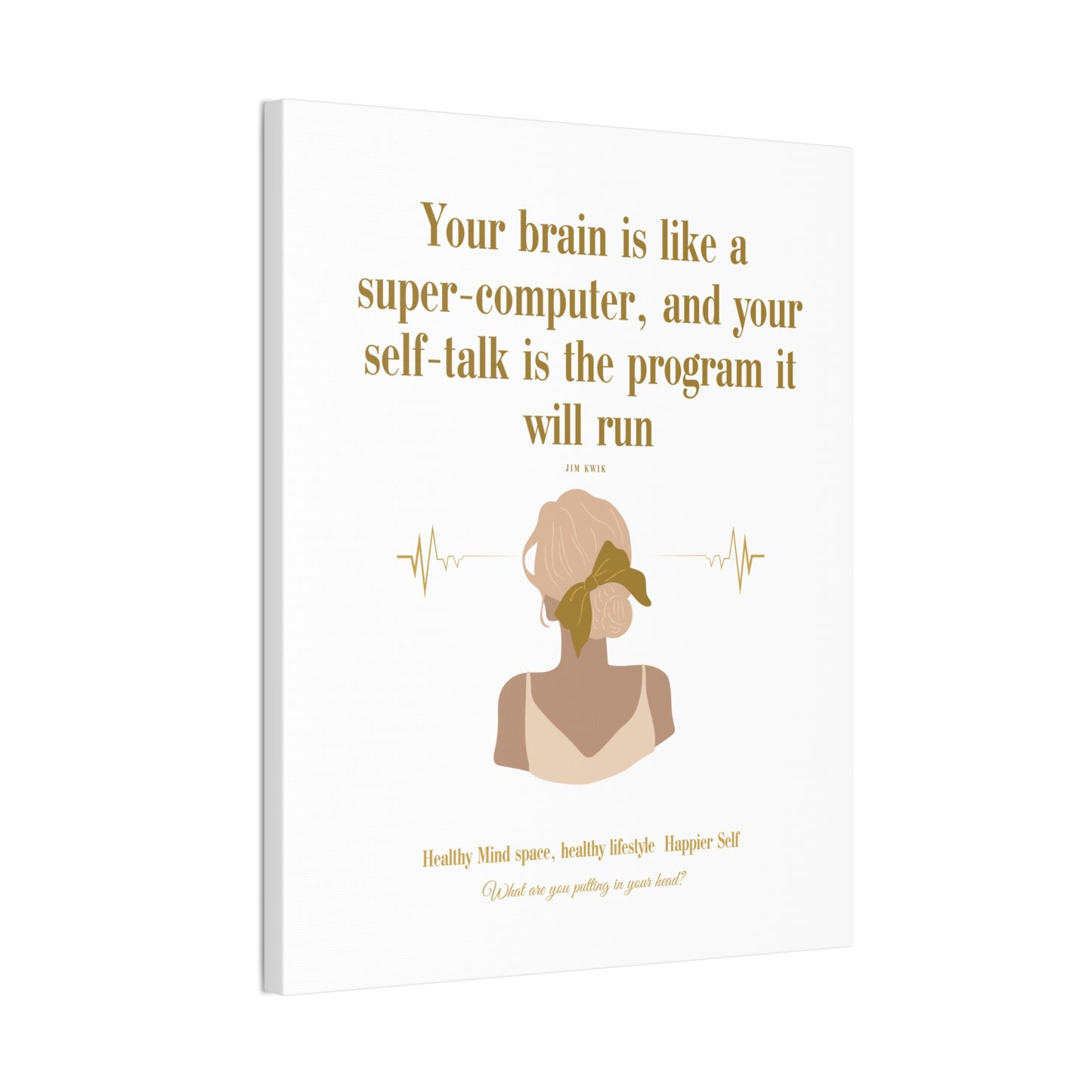 Inspirational Canvas Art: Positive Self-Talk Decor