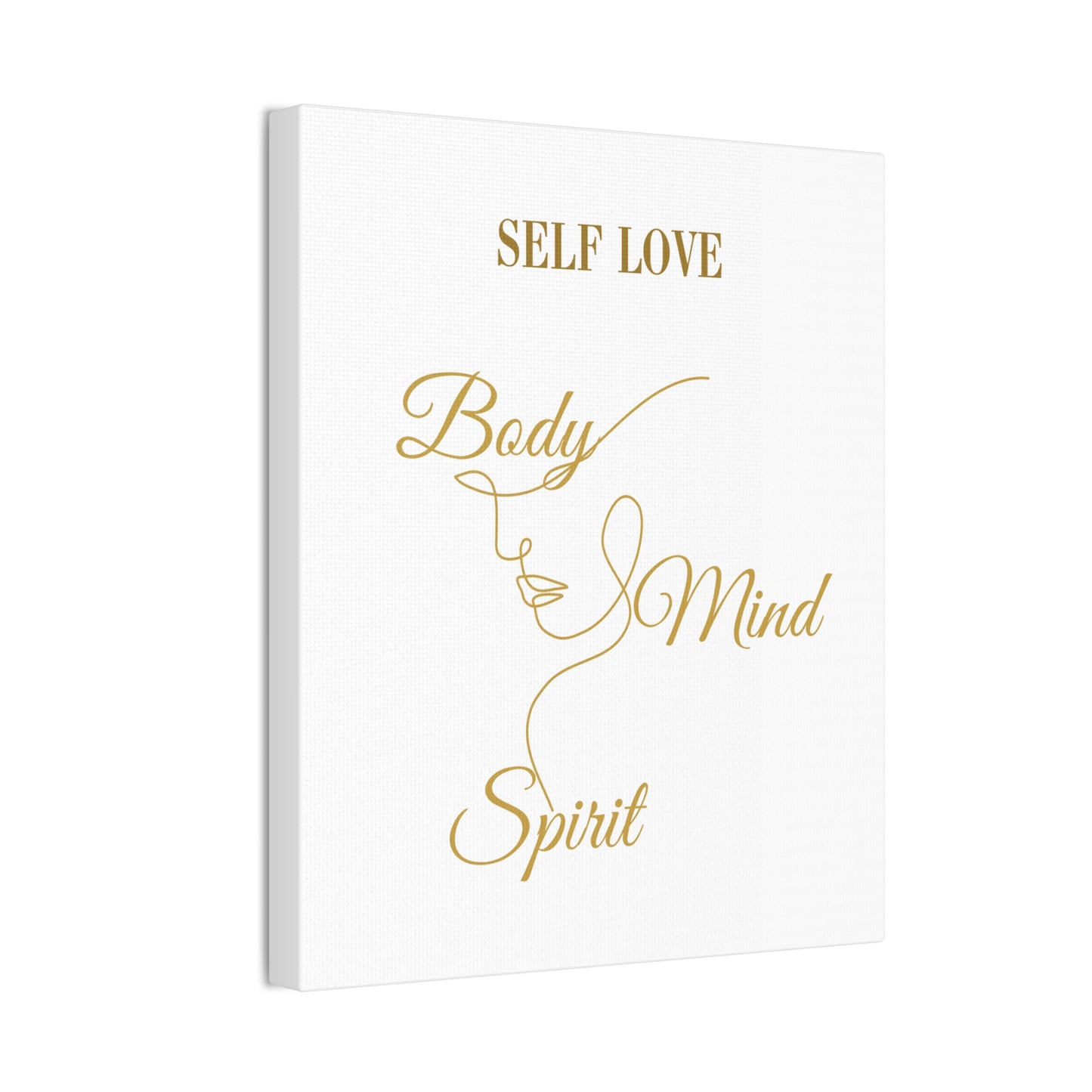 Self Love Canvas Art - Body Mind Spirit Wall Decor