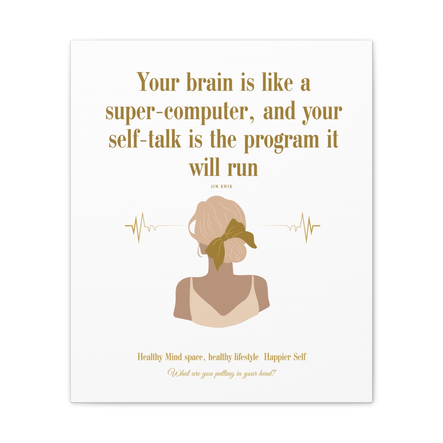 Inspirational Canvas Art: Positive Self-Talk Decor