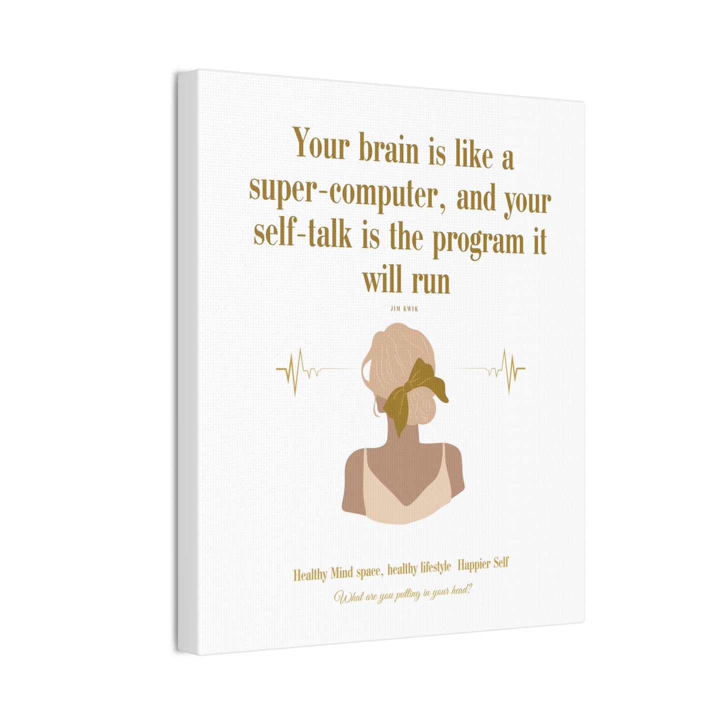 Inspirational Canvas Art: Positive Self-Talk Decor