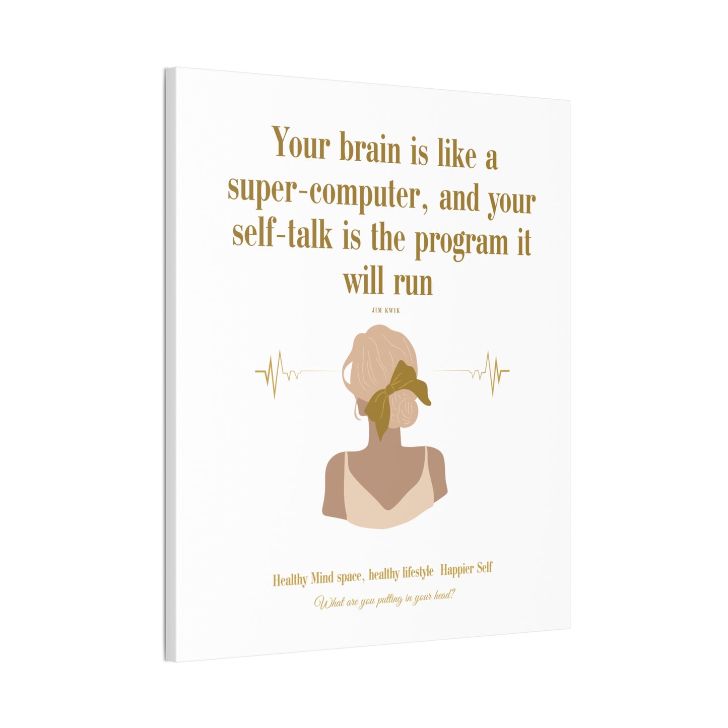 Inspirational Canvas Art: Positive Self-Talk Decor