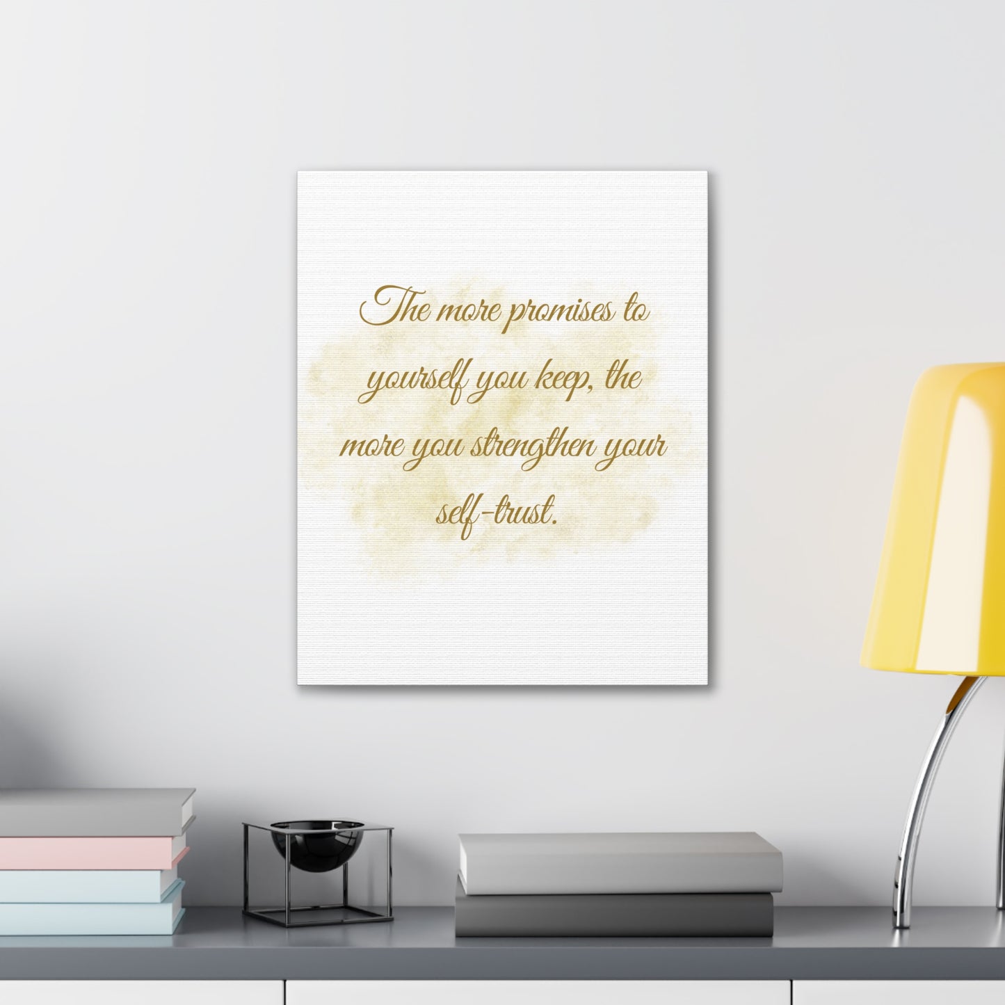 Inspirational Canvas Wall Art – Self-Trust Quote