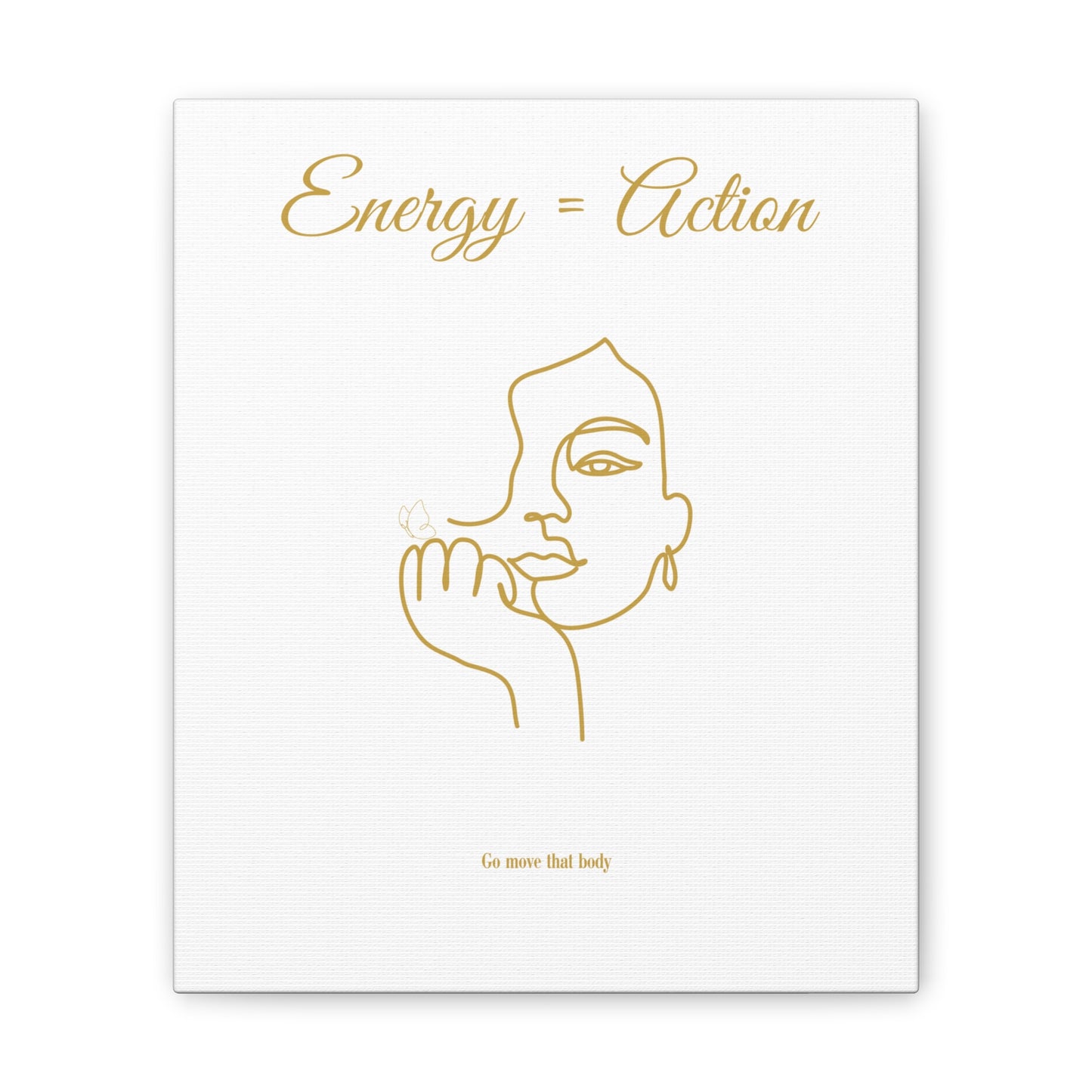 Inspirational Canvas Art - "Energy = Action" Wall Decor