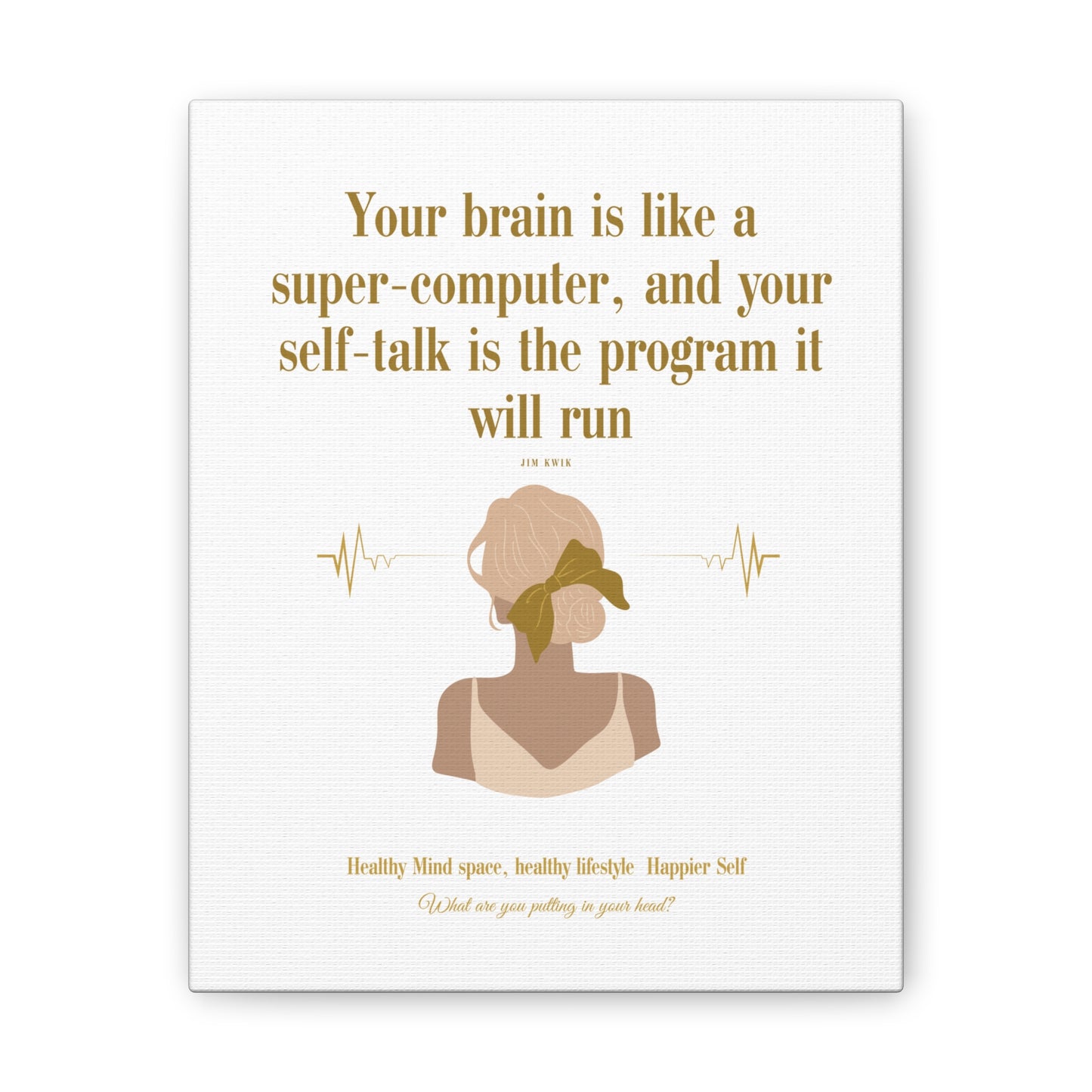 Inspirational Canvas Art: Positive Self-Talk Decor