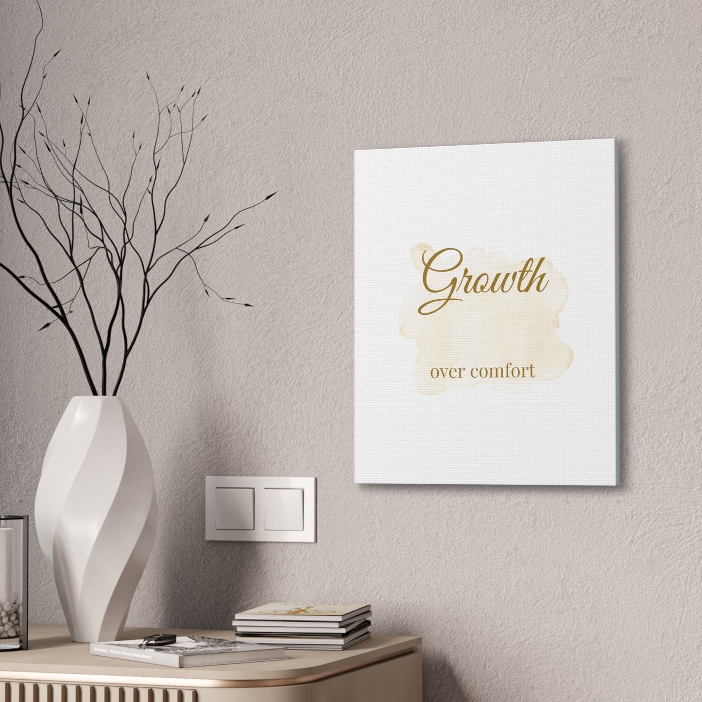 Inspirational Canvas Art - 'Growth over Comfort'