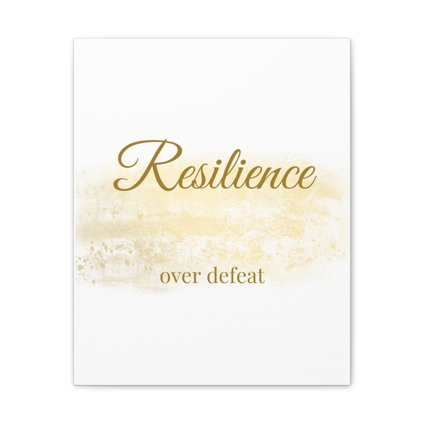 Inspirational Canvas Wall Art - "Resilience Over Defeat" - Motivational Decor