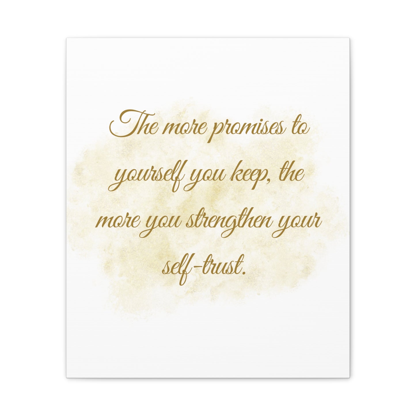 Inspirational Canvas Wall Art – Self-Trust Quote