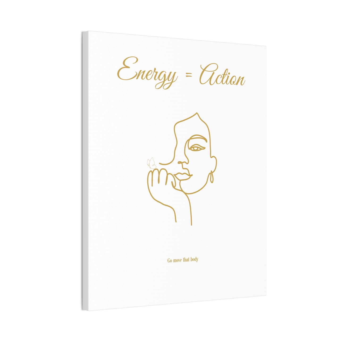 Inspirational Canvas Art - "Energy = Action" Wall Decor