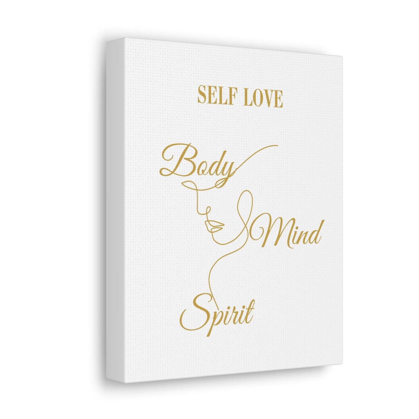 white brown Self Love Wall Art| Body Mind Spirit | Self Love Prints | Self Care Wall Art | Mindfulness Wall Art |  | Digital Print